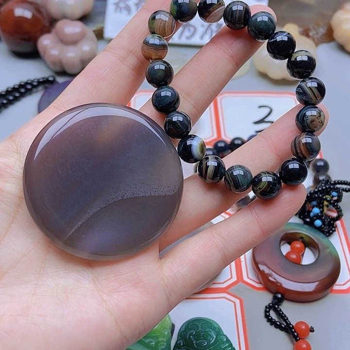 【闪购商品】未镶嵌玛瑙/玉髓珠宝半成品红*