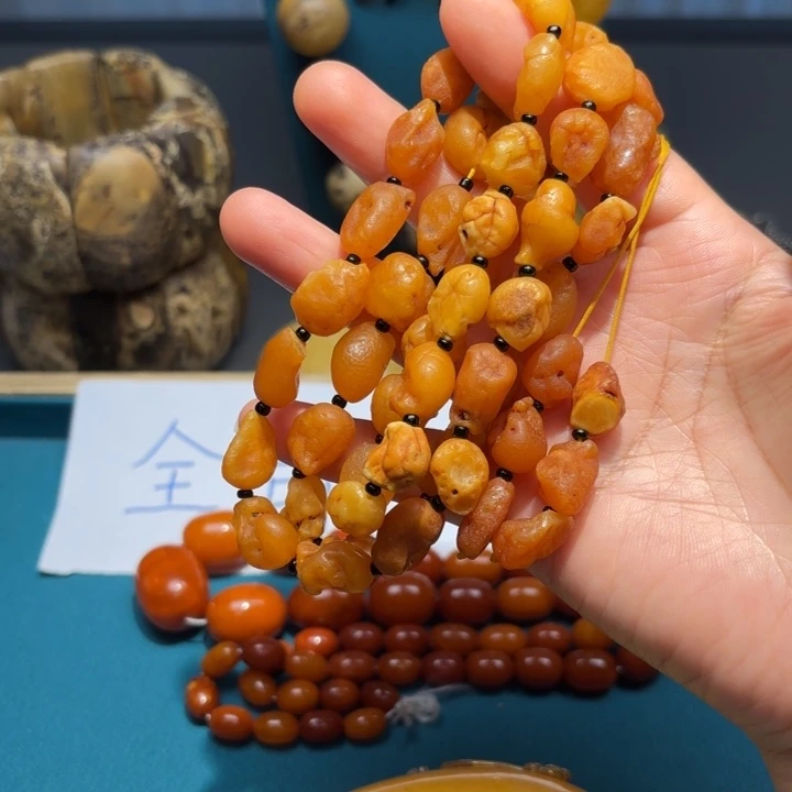 琥珀未镶嵌颈饰波兰设计款琥珀蜜蜡