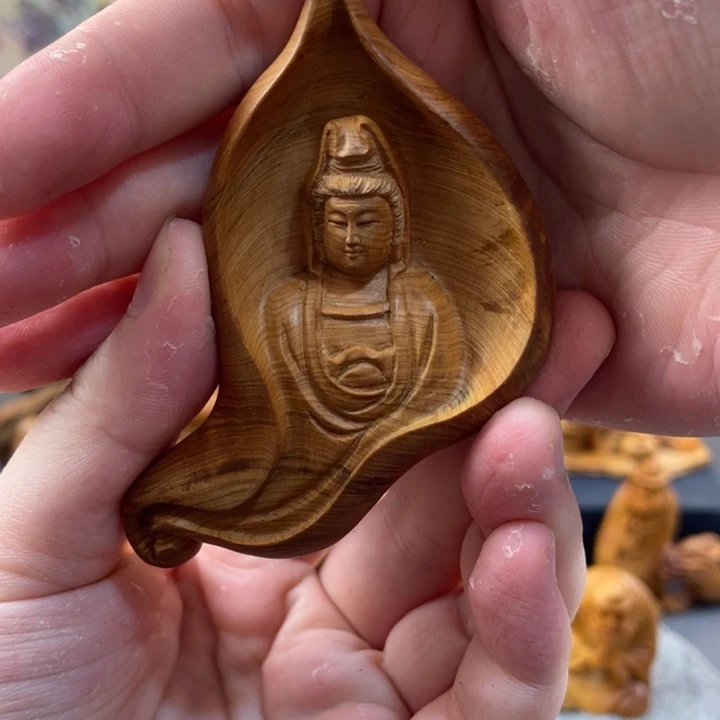 柏木（崖柏）太行崖柏根雕摆件观姐姐