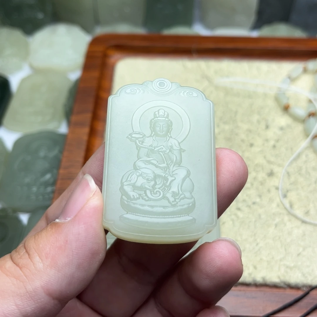 Y***6定制和田玉天然正品和田玉精抛光