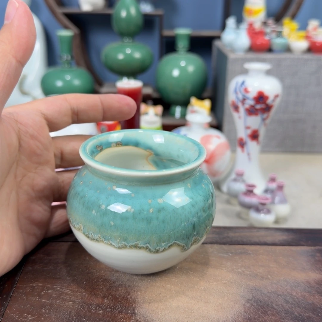 陶瓷手工小花器摆件