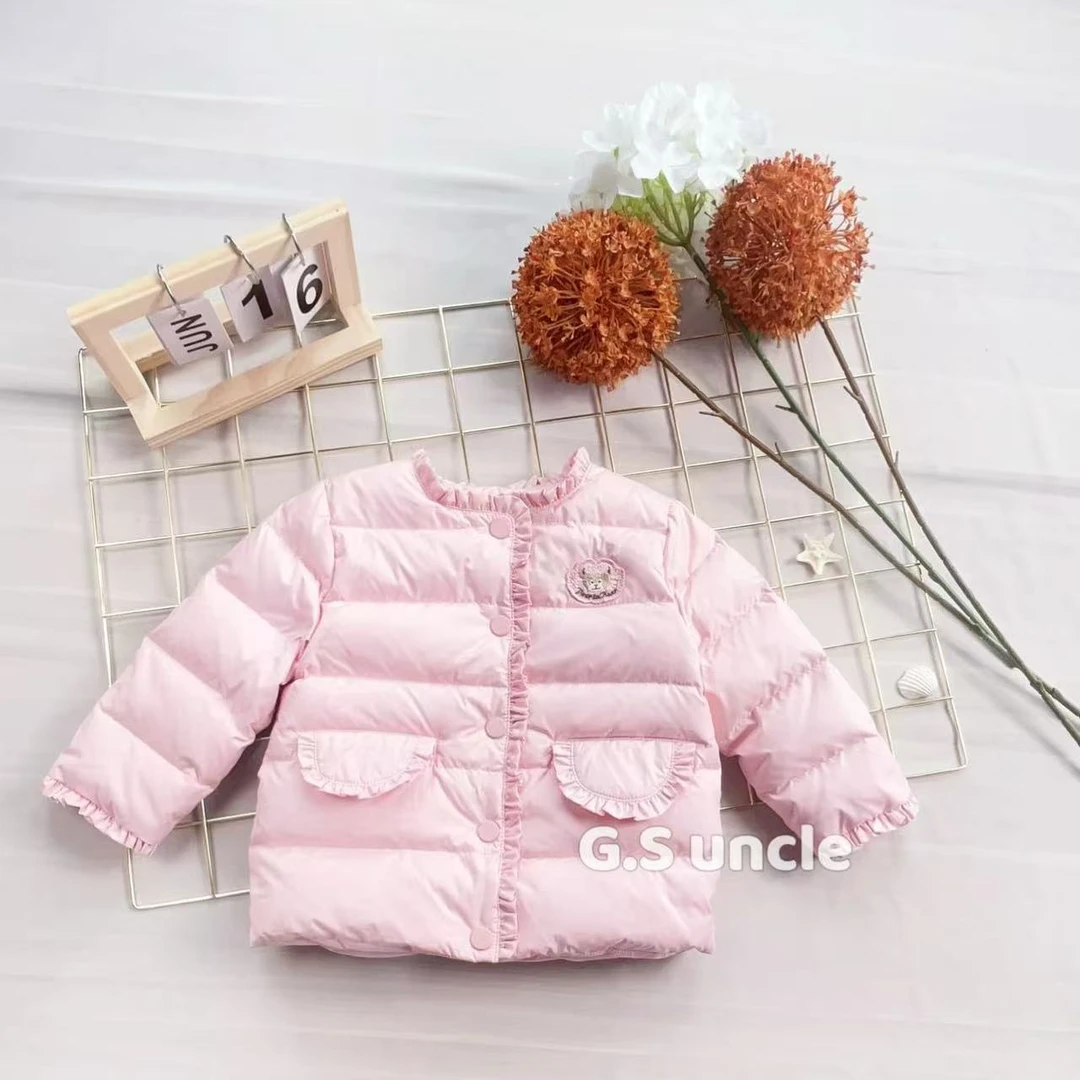 【温桃粉月】B246新款2025女宝冬季羽绒服可爱韩版女童