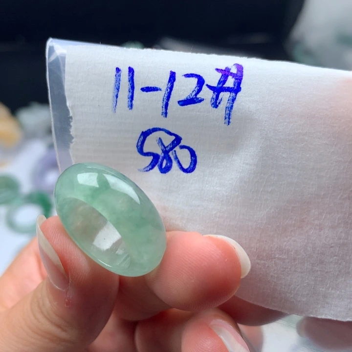 未镶嵌戒指翡翠戒圈