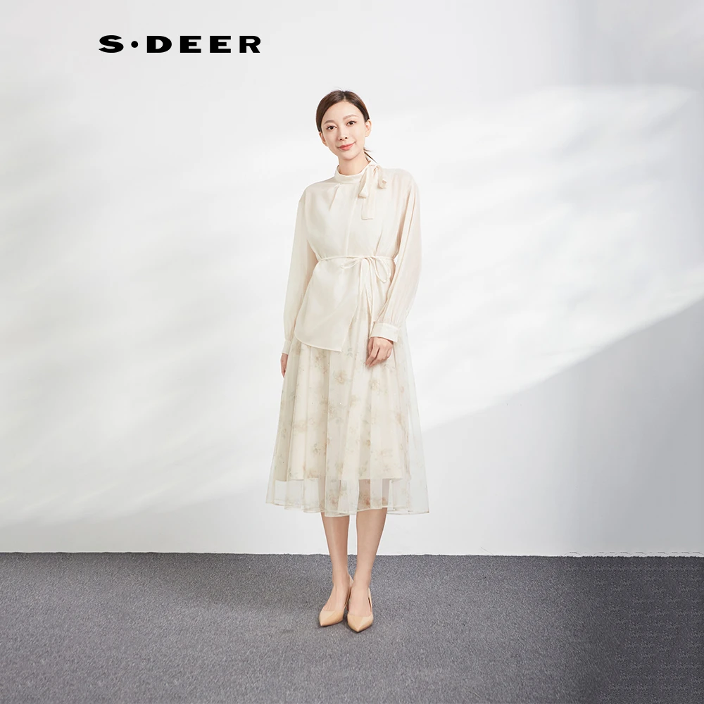 【李易行】时尚设计师春秋优雅法式轻奢女装连衣裙S243Z1420