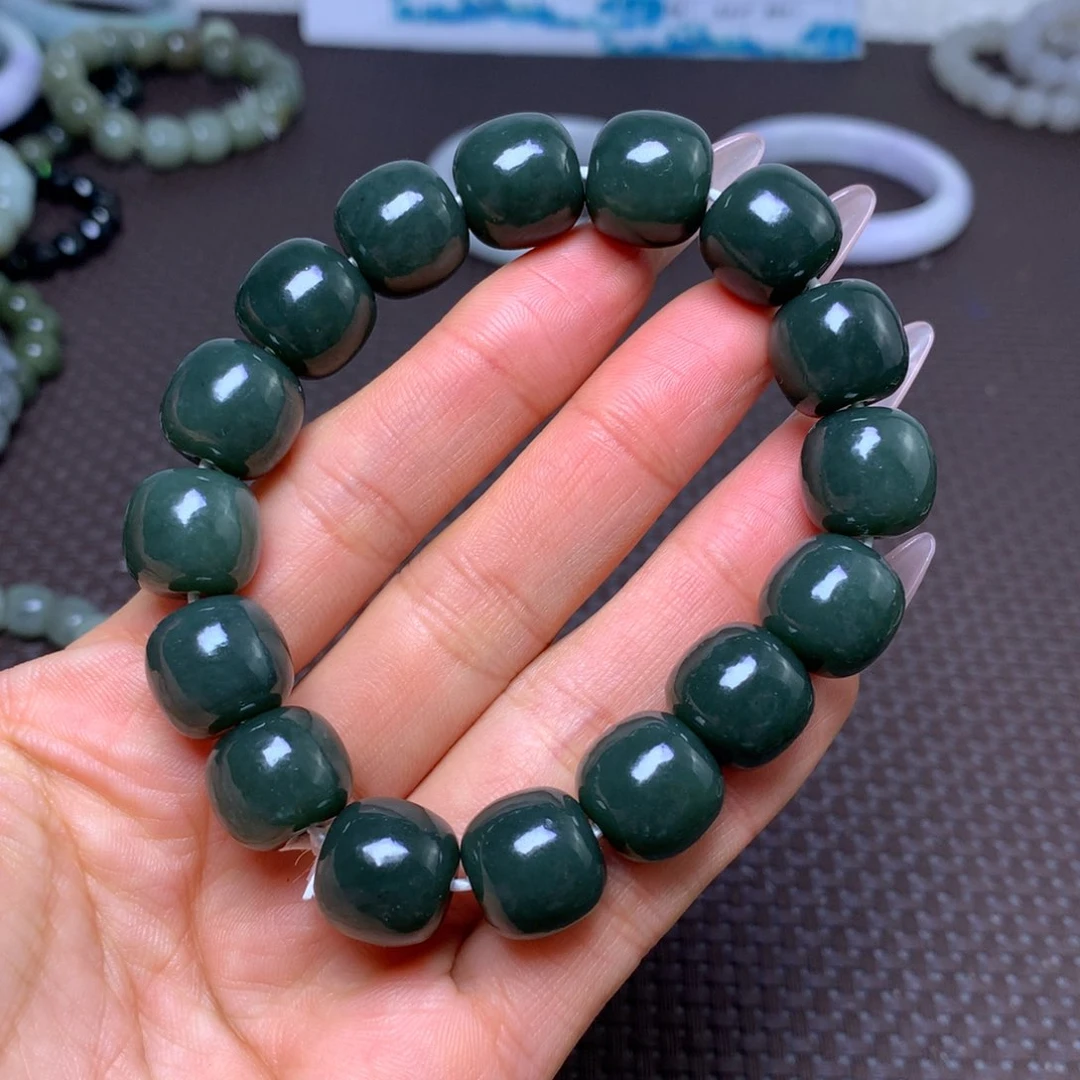 未镶嵌手串和田玉卡14