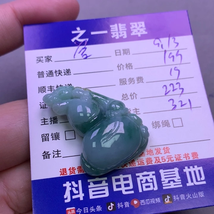 颈饰未镶嵌翡翠容