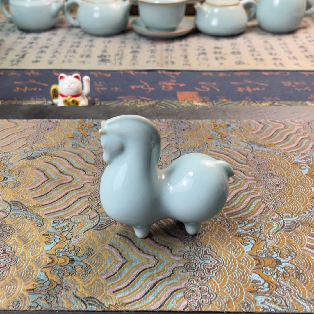 过***站天青色唐马汝瓷