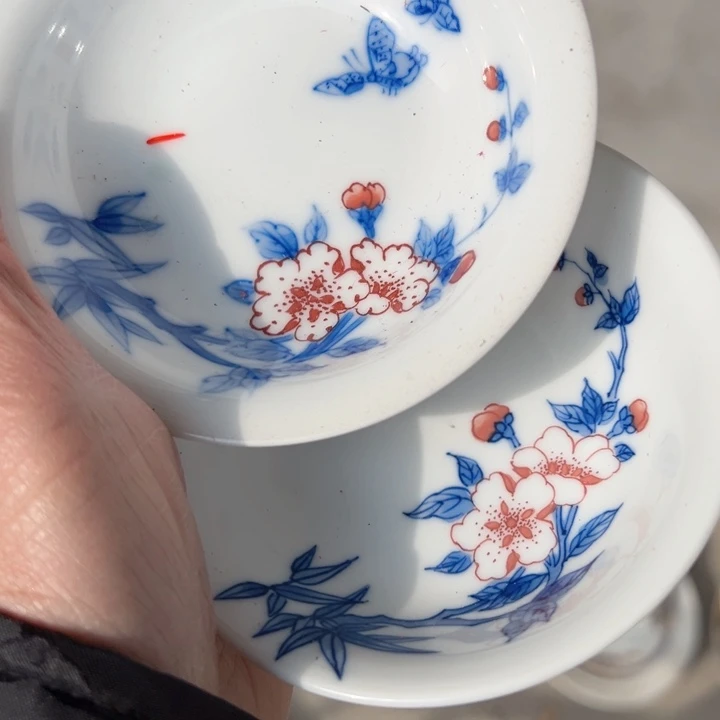 壶手绘四寸两个陶瓷