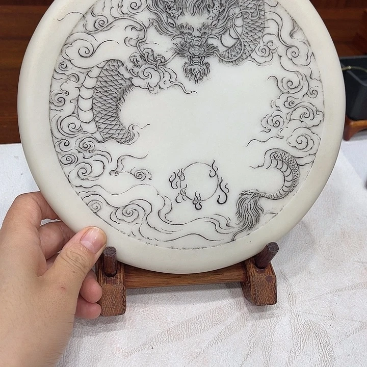 龙***哥易砚老坑易水玉砚台砚台