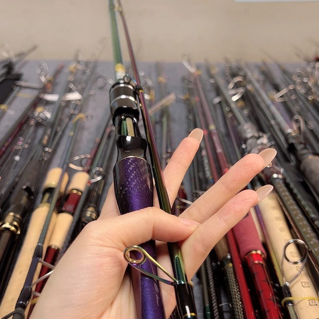 3.8m碳素L****r2.1ml直柄路亚杆