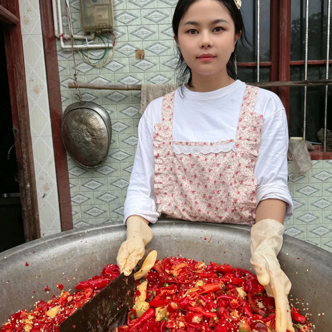 团妈妈纯手工糟辣椒1斤/3斤