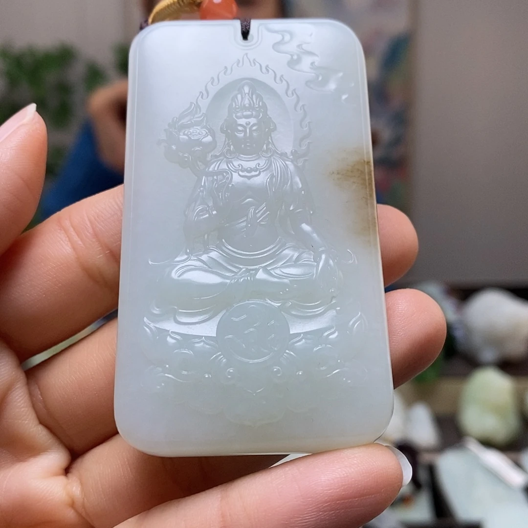 和田玉未镶嵌挂件