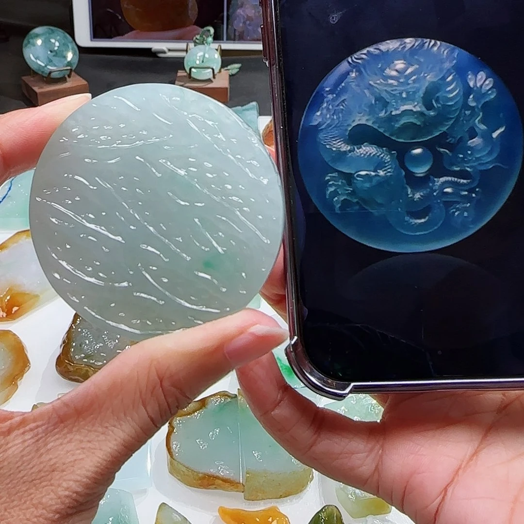 定制翡翠未镶嵌翡翠挂件包工