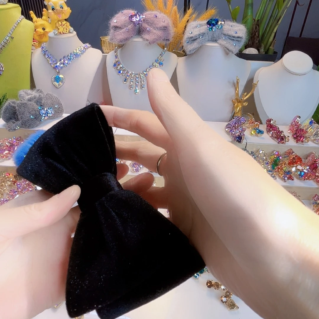 彦***）布艺合金福利蝴蝶结