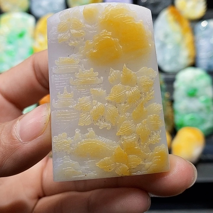 定制翡翠未镶嵌翡翠A货一物一证