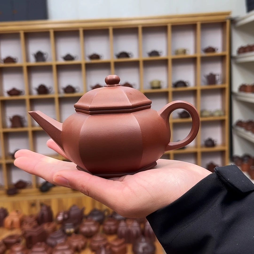 茶壶紫砂六方水平300cc