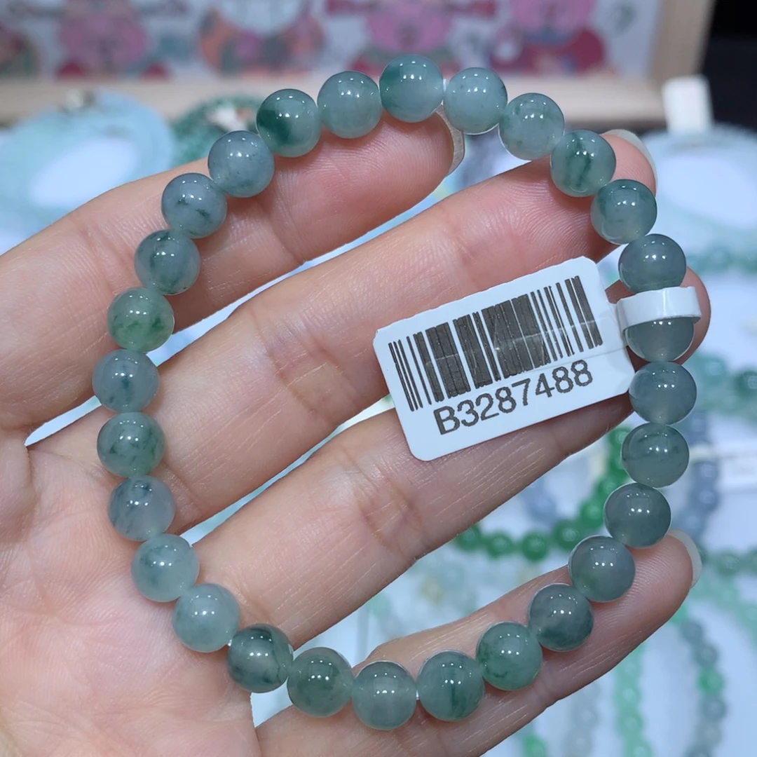 翡翠未镶嵌手链天然