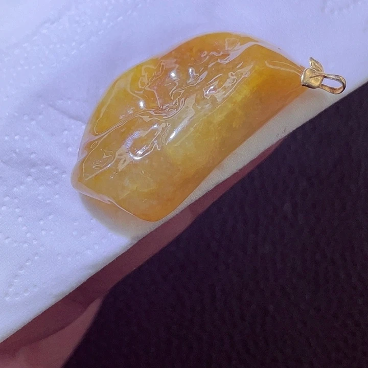 翡翠18K金镶嵌颈饰翡翠