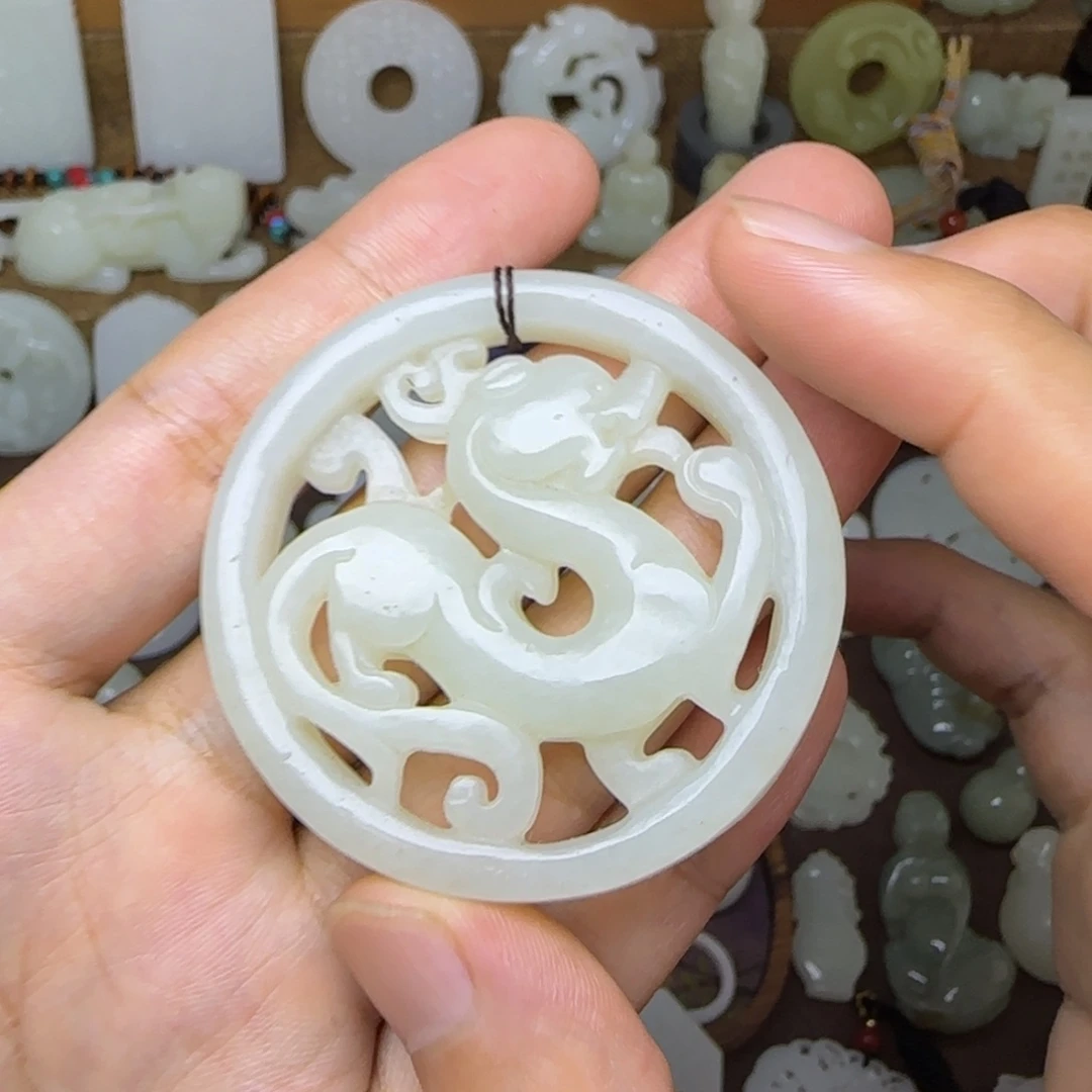 和田玉未镶嵌挂件