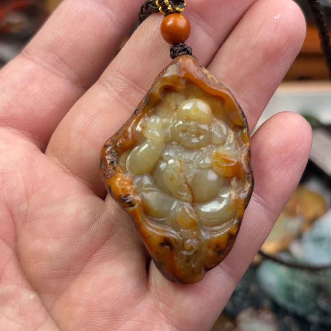 岫岩河磨玉（透闪石质玉）颈饰未镶嵌V***i