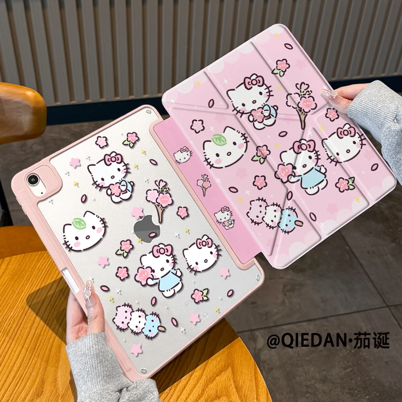 【3+Y型亚克力】樱花凯蒂苹果平板保护套ipad11华为air7小米8防弯硬