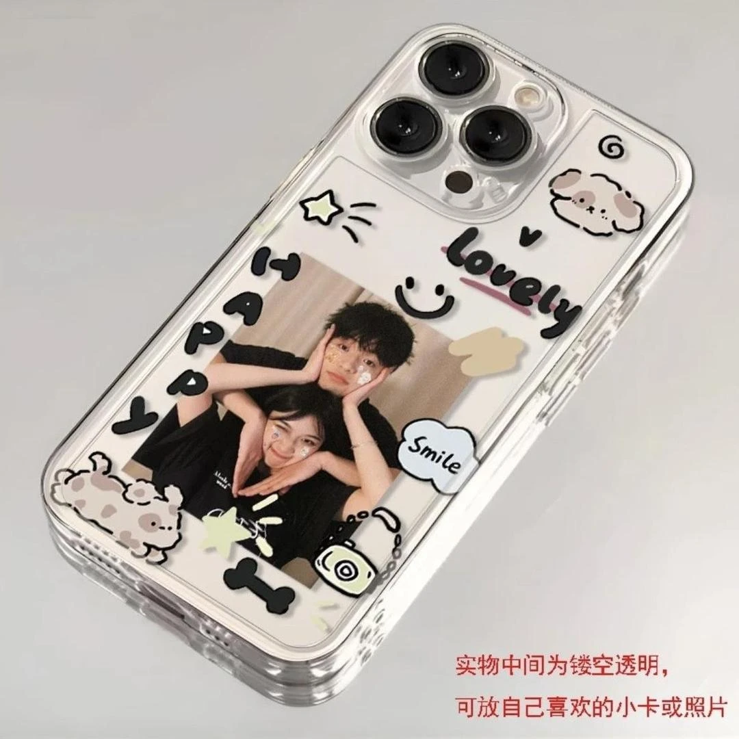 飞虎胜可放照片情侣适用iphone15苹果手机壳14prom透明12创意11女