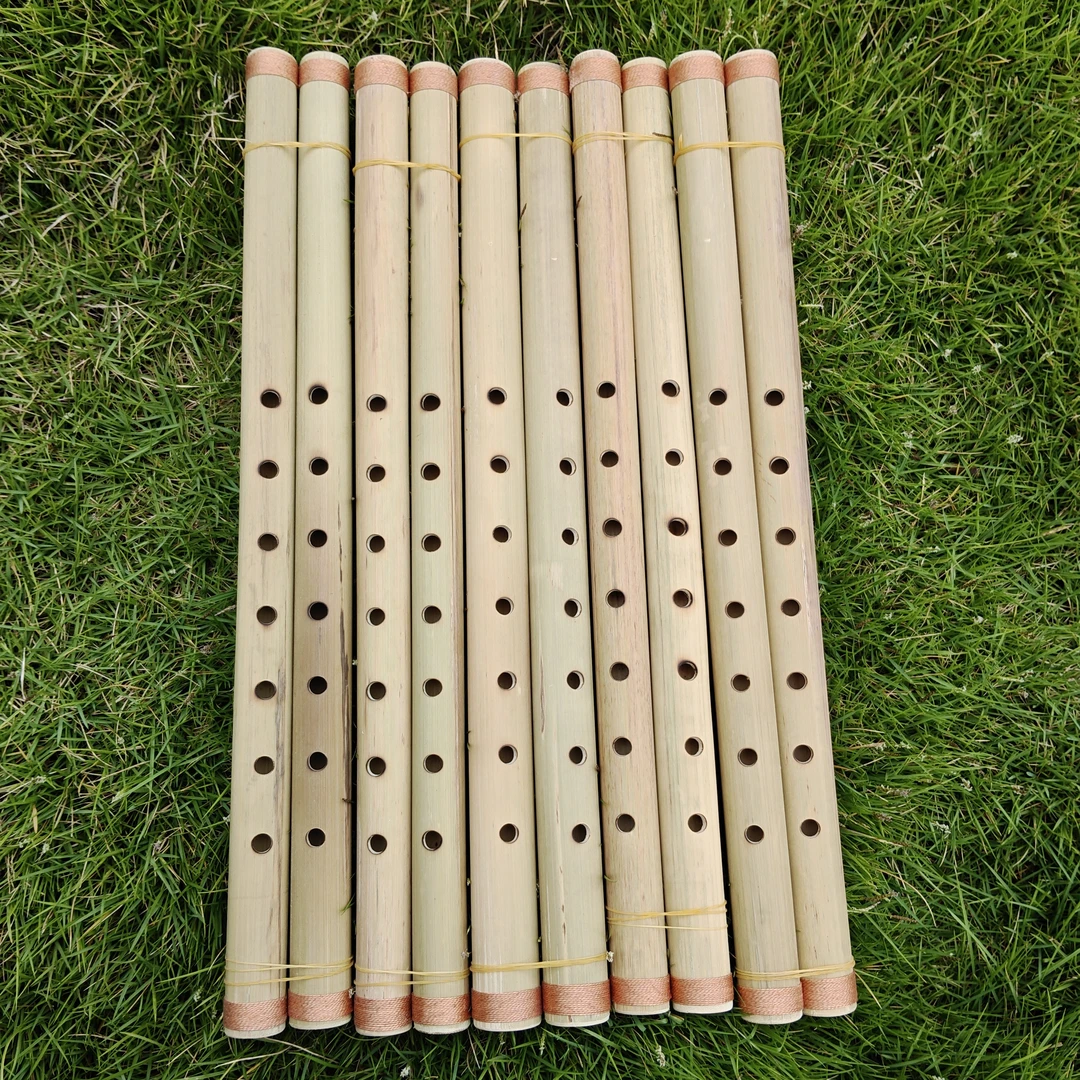 七孔竹笛 唢呐 原色 竹子刮皮民族乐器 初学者首选 指法练习 声大