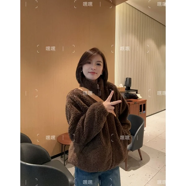 HEIHEI【实穿主义】巨舒服！一件过冬氛围感立领双面绒绒保暖外套