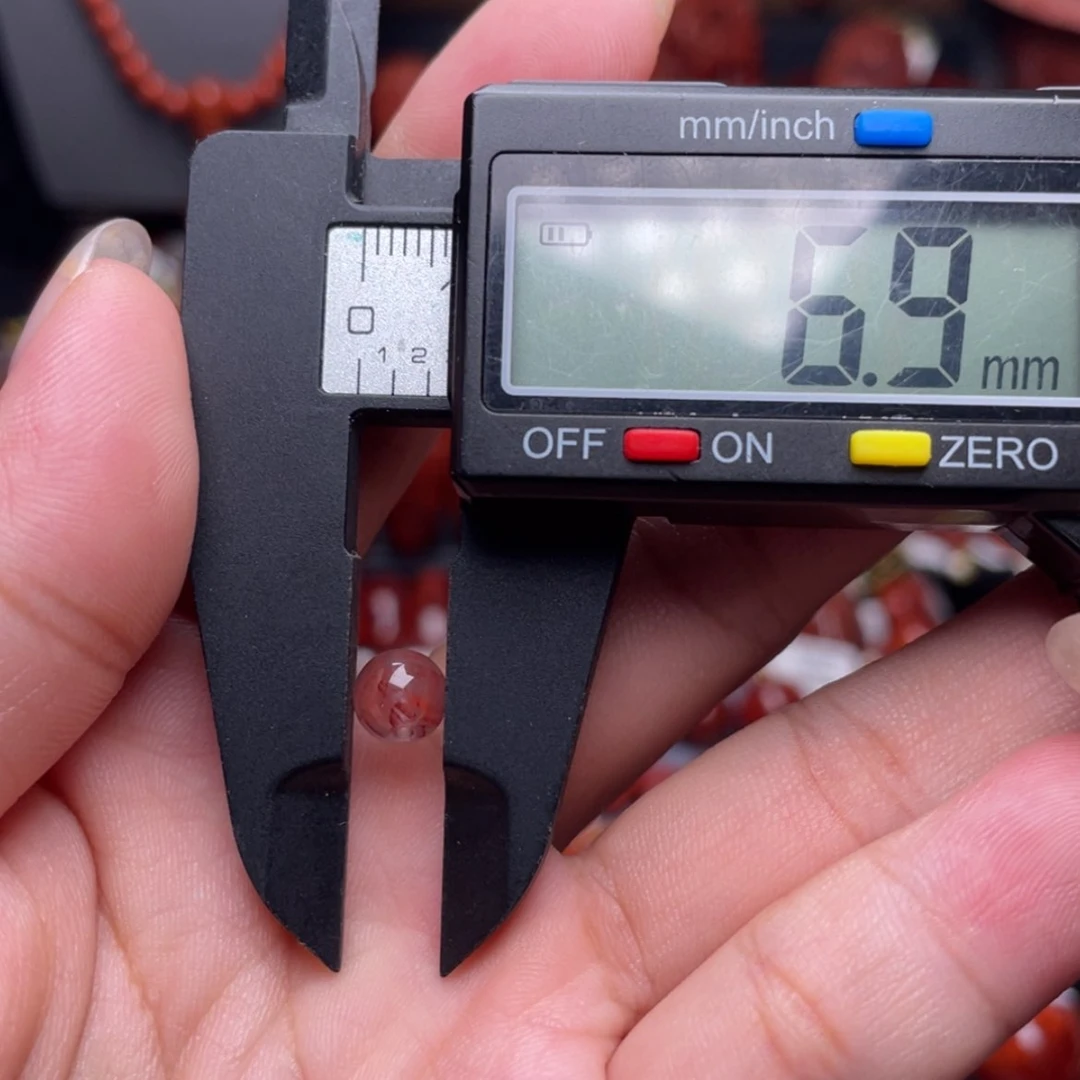 【闪购商品】南红玛瑙圆珠冰飘单珠6.9未镶嵌P**G