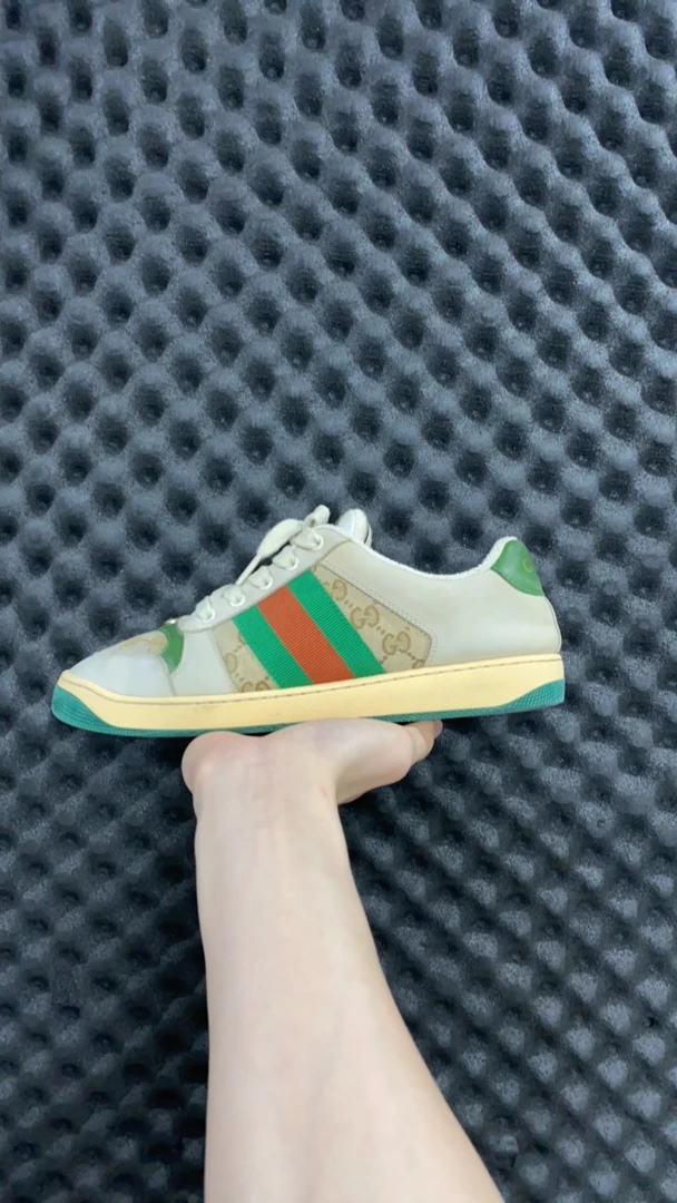 95新 GUCCI/古驰 41码 screener 脏脏鞋