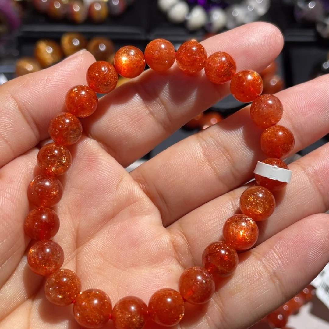 长石手链未镶嵌金太阳手链8mm