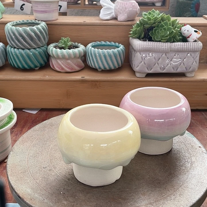 内口5.5 半手工花盆浮力炸啦