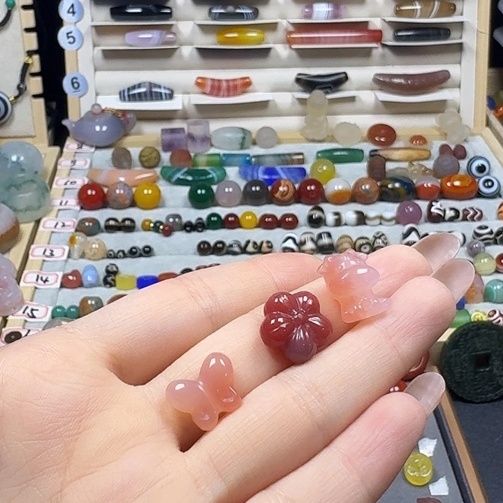 彩***迩未镶嵌天然玛瑙玛瑙/玉髓