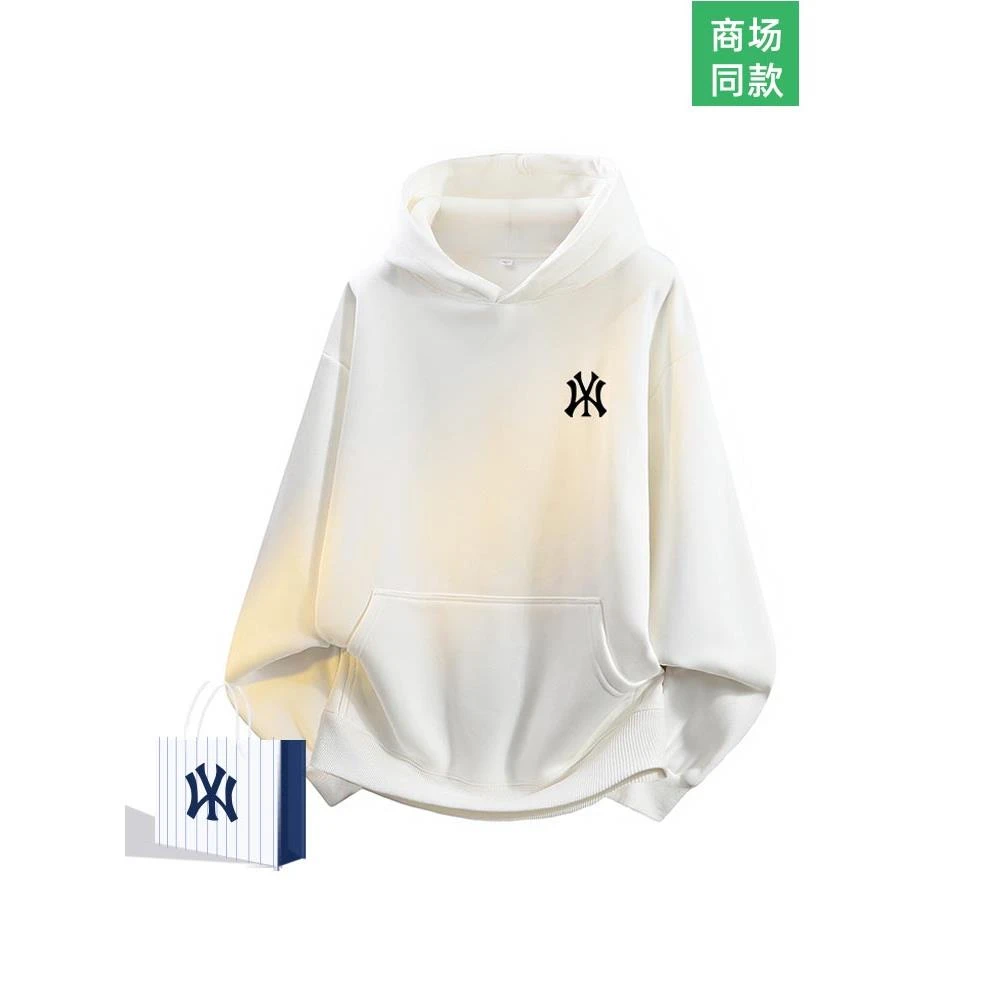 【一折专区】美式重磅帽衫情侣上衣男士秋季简约宽大多色系卫衣