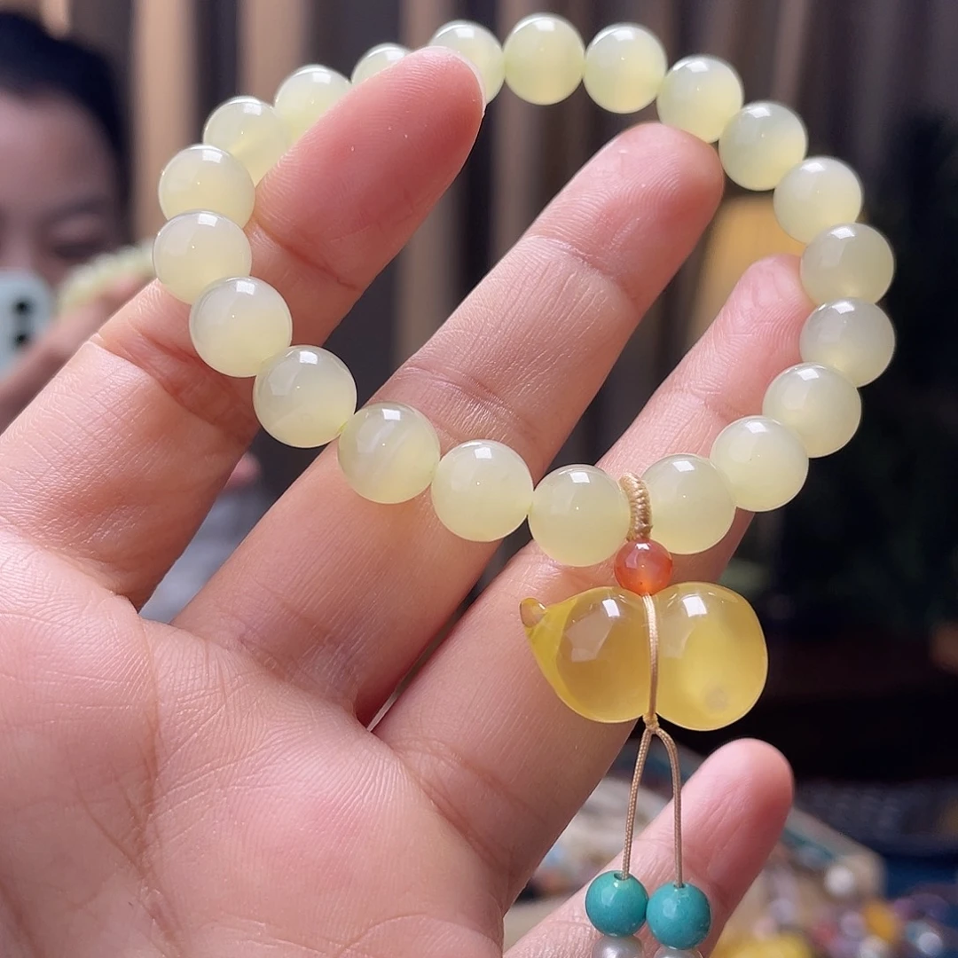 蜜蜡未镶嵌裸石手串