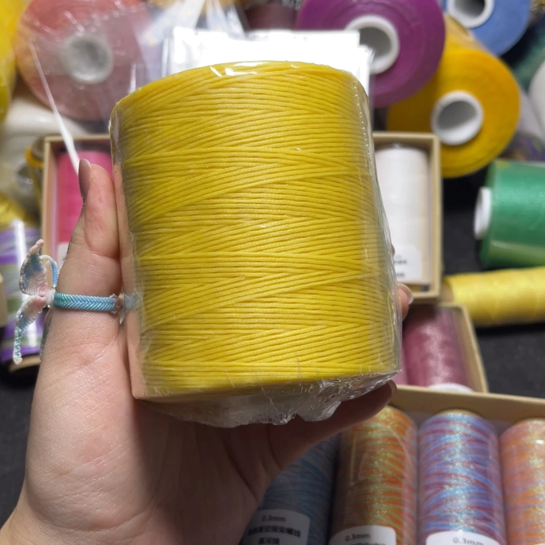 腈纶0.8纯色扁蜡罐罐400g奶黄