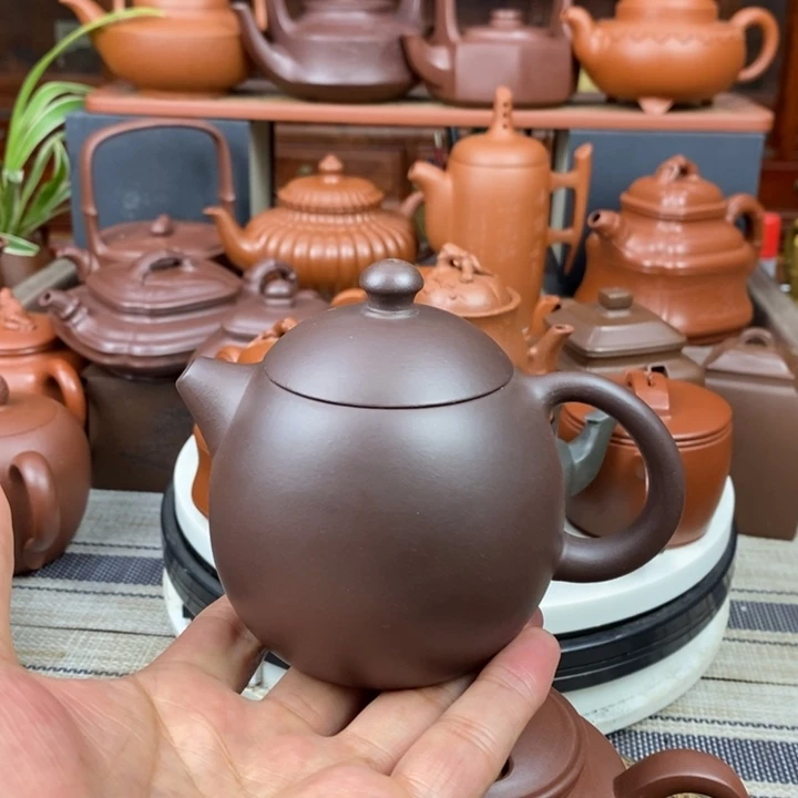 紫砂茶壶龙蛋150-260cc原矿一厂老紫泥特价