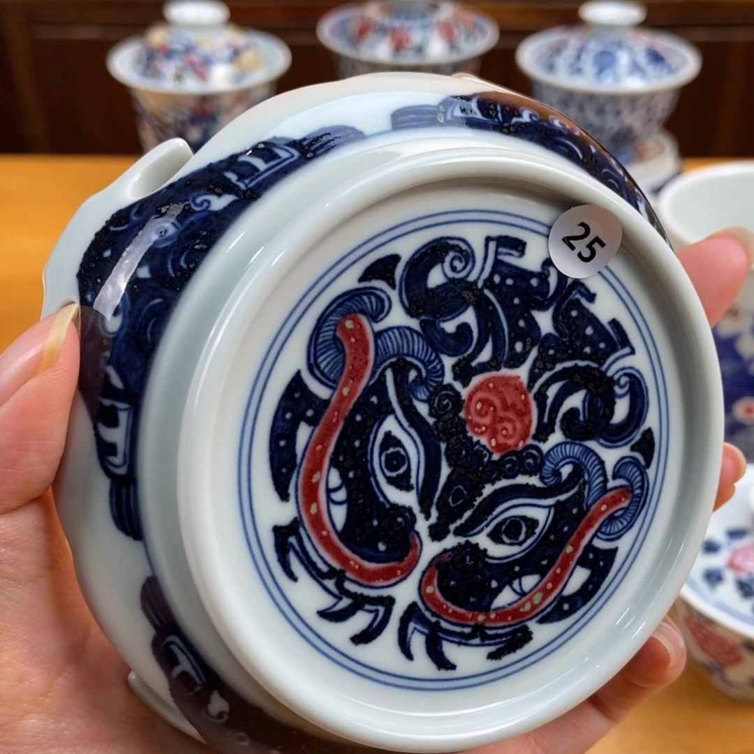 手绘现代茶具非古董