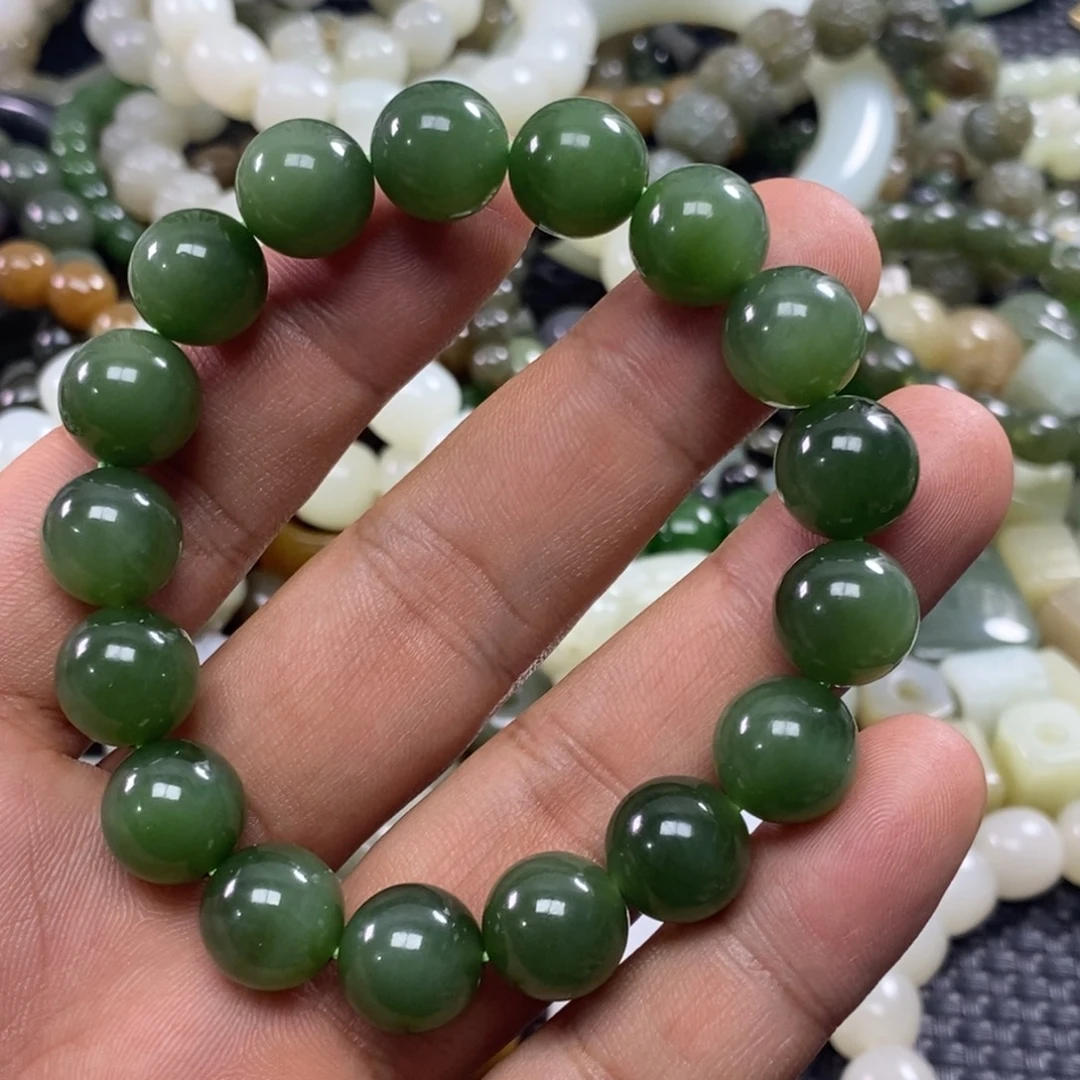 和田玉未镶嵌手链