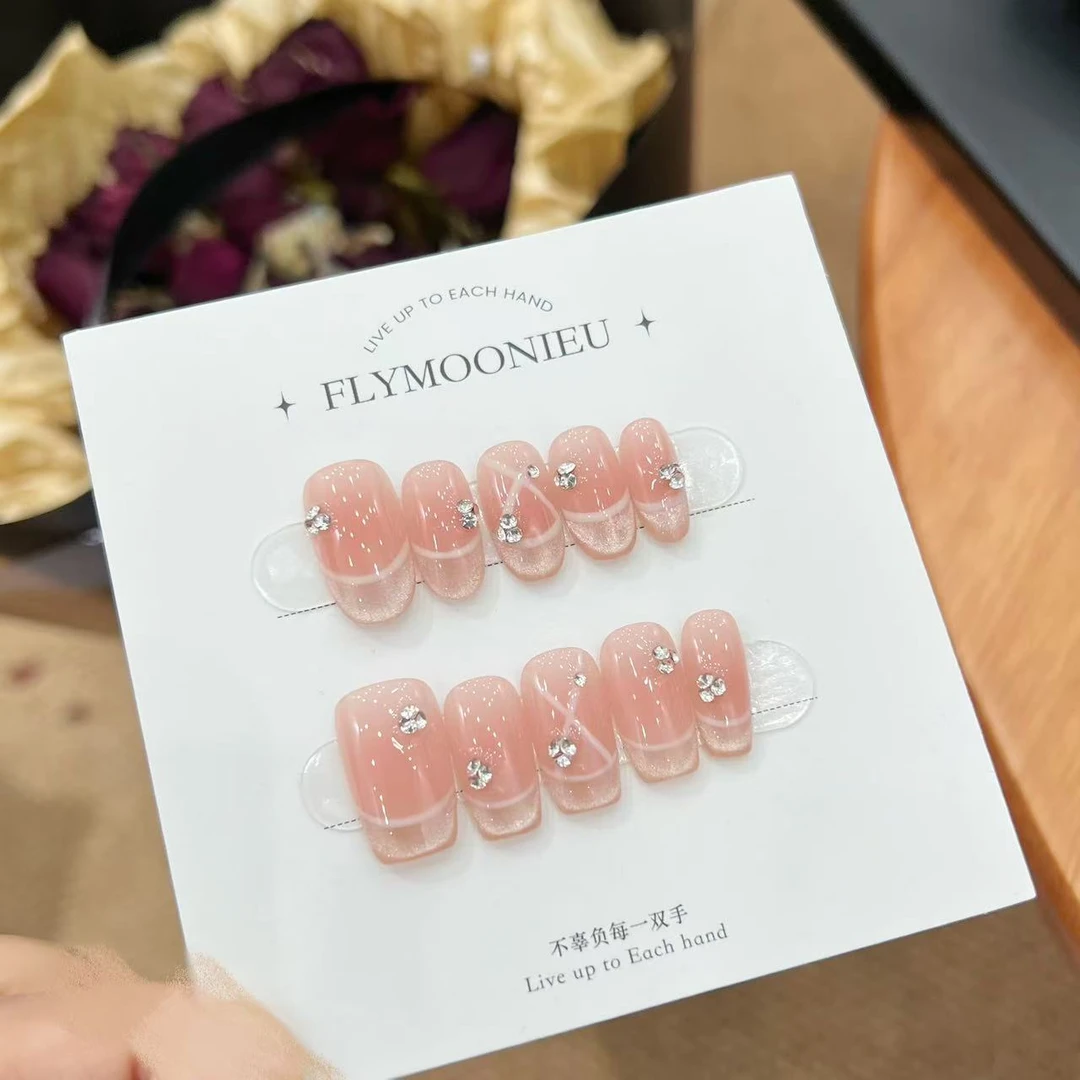 咕咕（璀璨灵韵）蝶诗舞手工穿戴甲气质时尚断码清仓NO退NO换NO售后