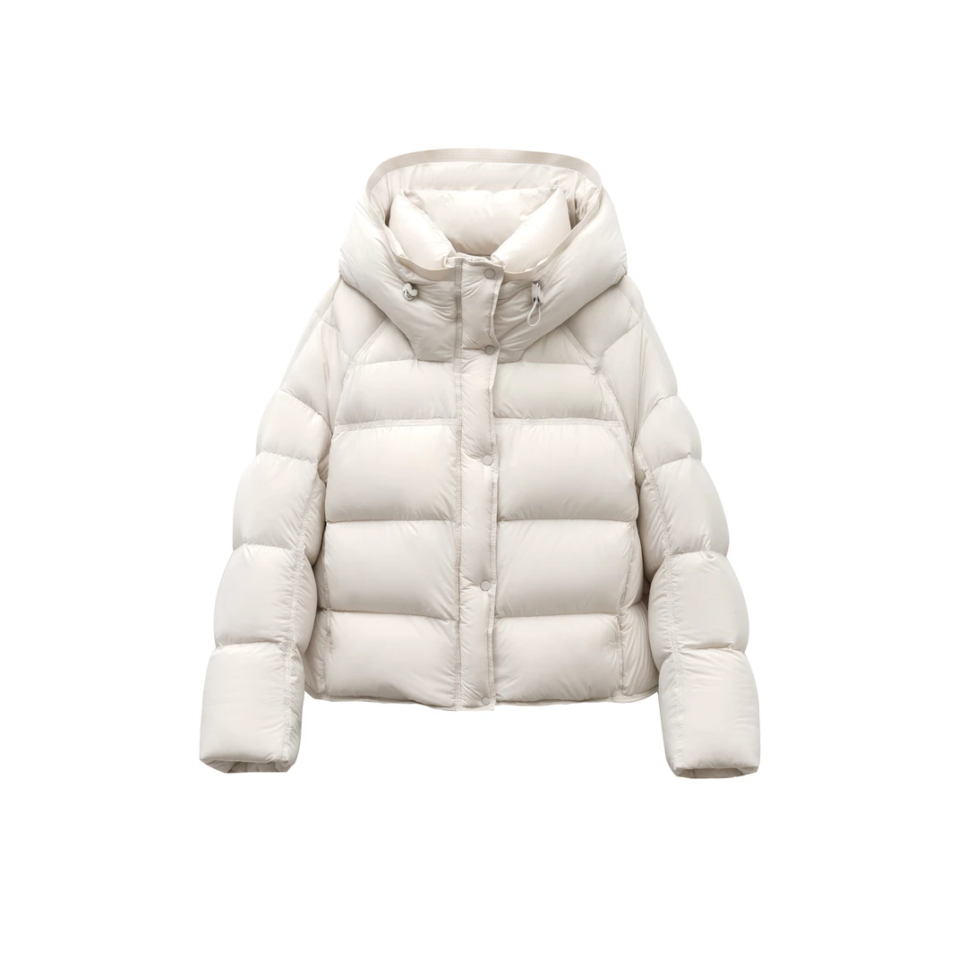 【90白鹅绒】云朵泡芙短款加厚连帽保暖羽绒服ZA1-TM02