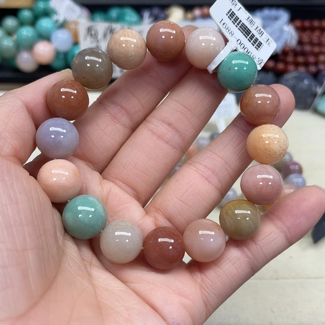 未镶嵌手串硅化珊瑚（珊瑚玉）用****1289