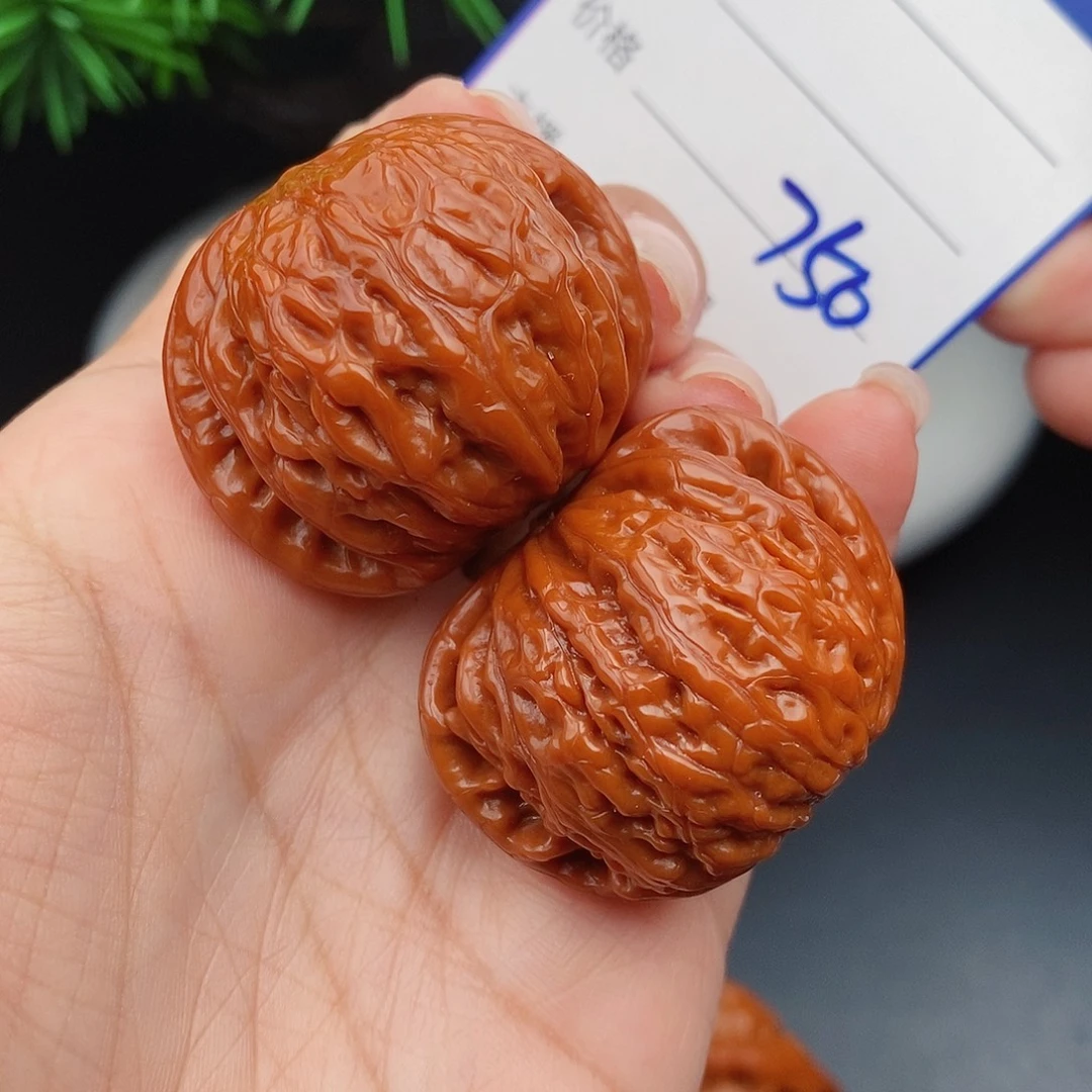 文玩核桃把件38铁锤妹750