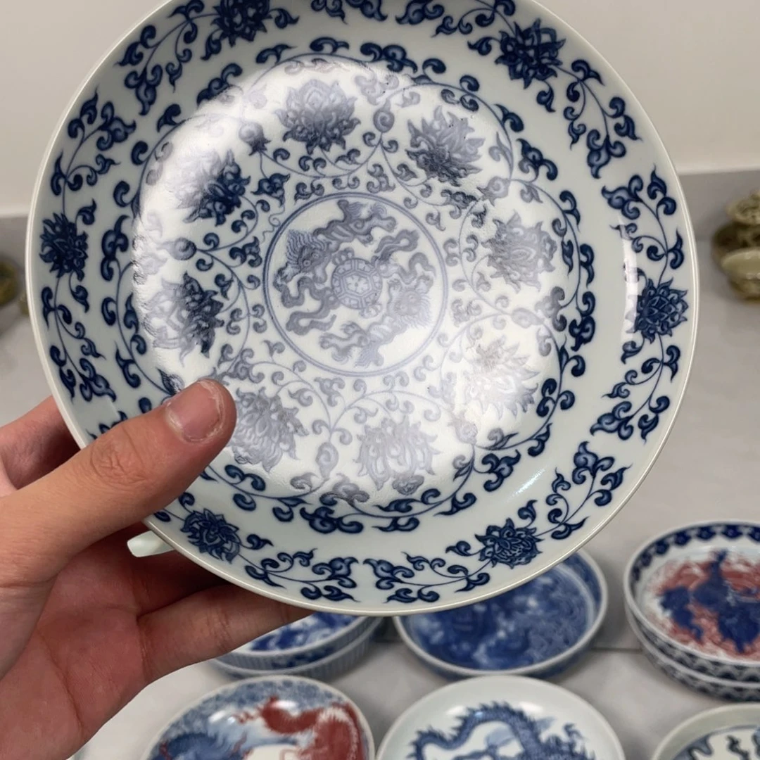 摆件景德镇缠枝莲壶承jj