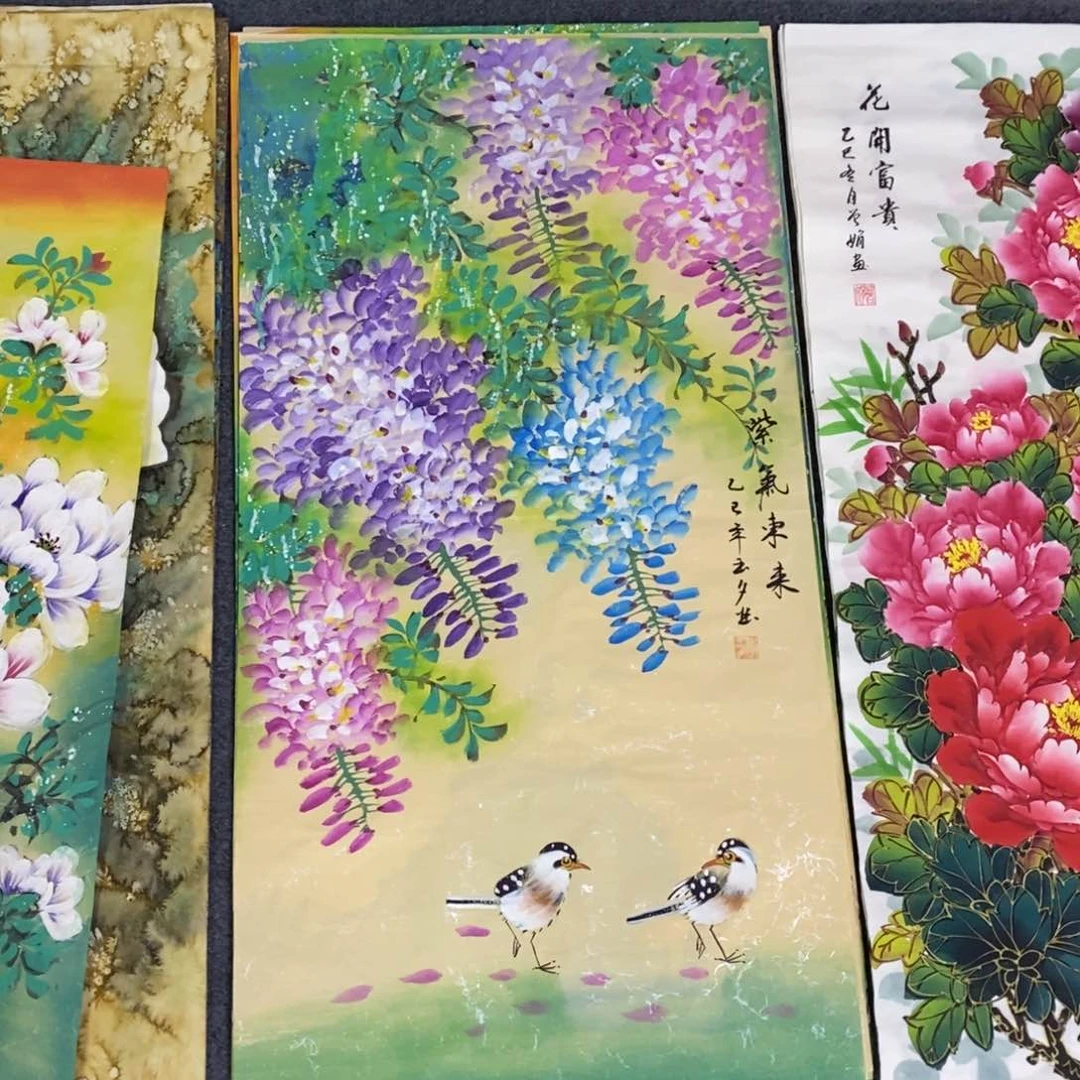 国画尺寸100✖️50三尺手绘画