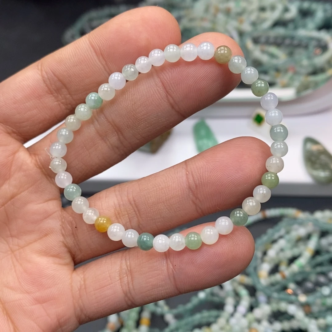 翡翠未镶嵌手链天然a货翡翠26