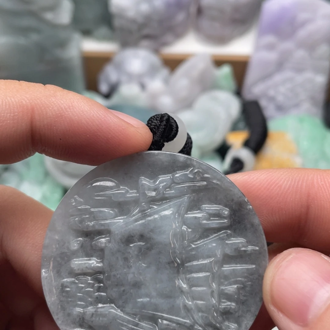 翡翠未镶嵌吊坠(不含链)