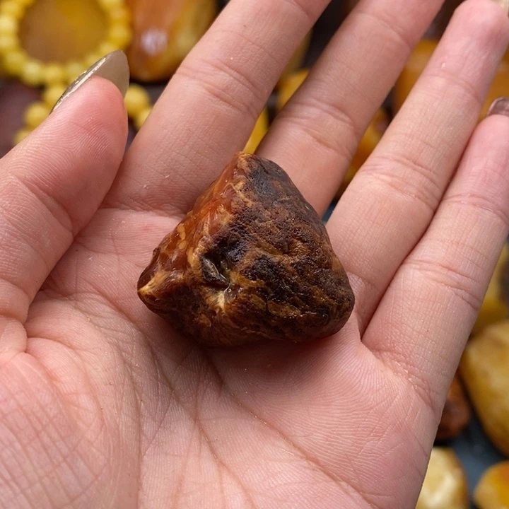 定制琥珀未镶嵌椿****开蜜蜡