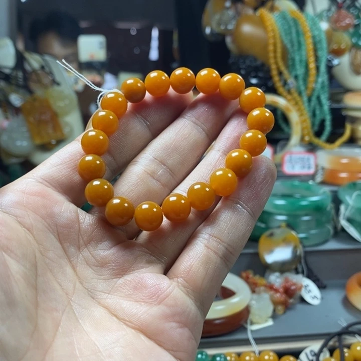 石英质玉（黄龙玉）未镶嵌手镯