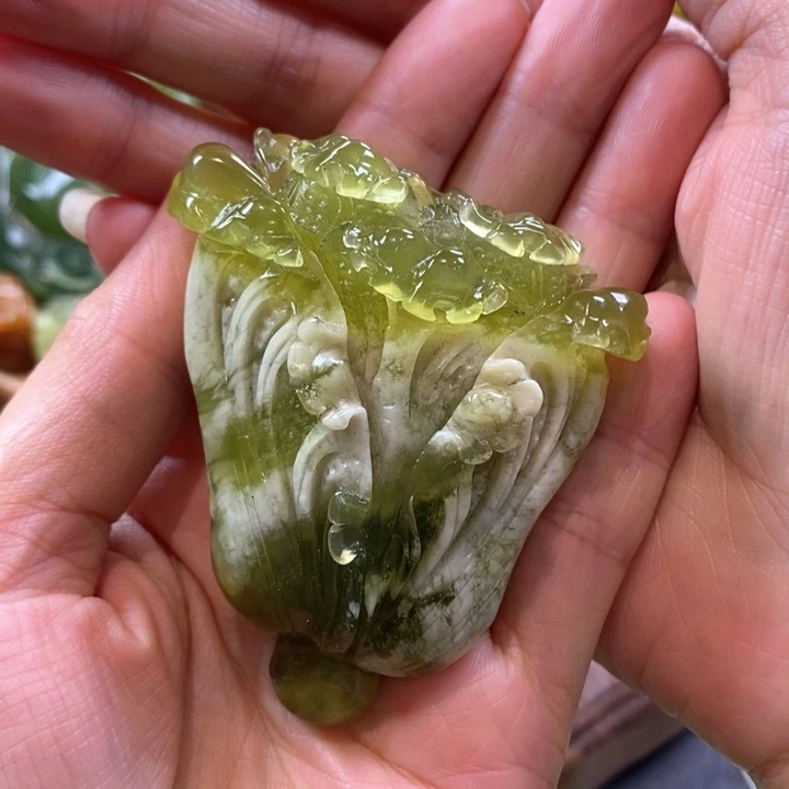 蛇纹石玉未镶嵌手把